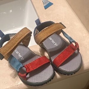 Carter's Kids Red, Blue, and Yellow Sandals